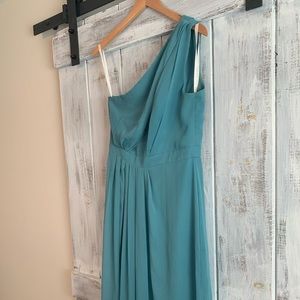 David’s Bridal Teal Blue Dress